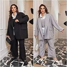 Піджак класичний жіночий із костюмки на підкладці розмір єдиний