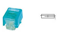 Скотч-лок ізольований з гелем тип К4 (200шт) Q200, Blue