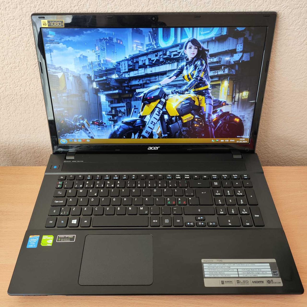 Acer Aspire V3-772-i7(4702MQ-2.20）