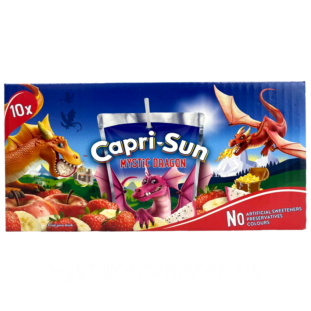 Сік містичний дракон Капрізон Capri-Sun mystiс dragon 10*200g 4пач/ящ (Код: 00-00005754)