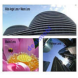 Лінзи-насадки для камери телефона з прищіпкою 3 В 1, фото 4