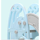 Дитяча гірка inSPORTline Caracoli, 175 х 40 х 85 см - синьо-сіра, фото 5