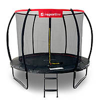 Батут inSPORTline Flea PRO з внутрішньою сіткою 305 см чорний