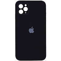 Чехол Silicone Case iPhone 11 Pro Max Black (18) Square Border