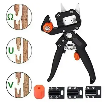 Професійний прищепний секатор Tool For Cutting Grape для обрізки та щеплення дерев з 3 ножами