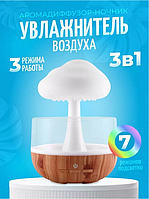 Увлажнитель аромадиффузор c подсветкой Увлажнитель воздуха-ночник 2в1 Воздухоувлажнитель в виде гриба