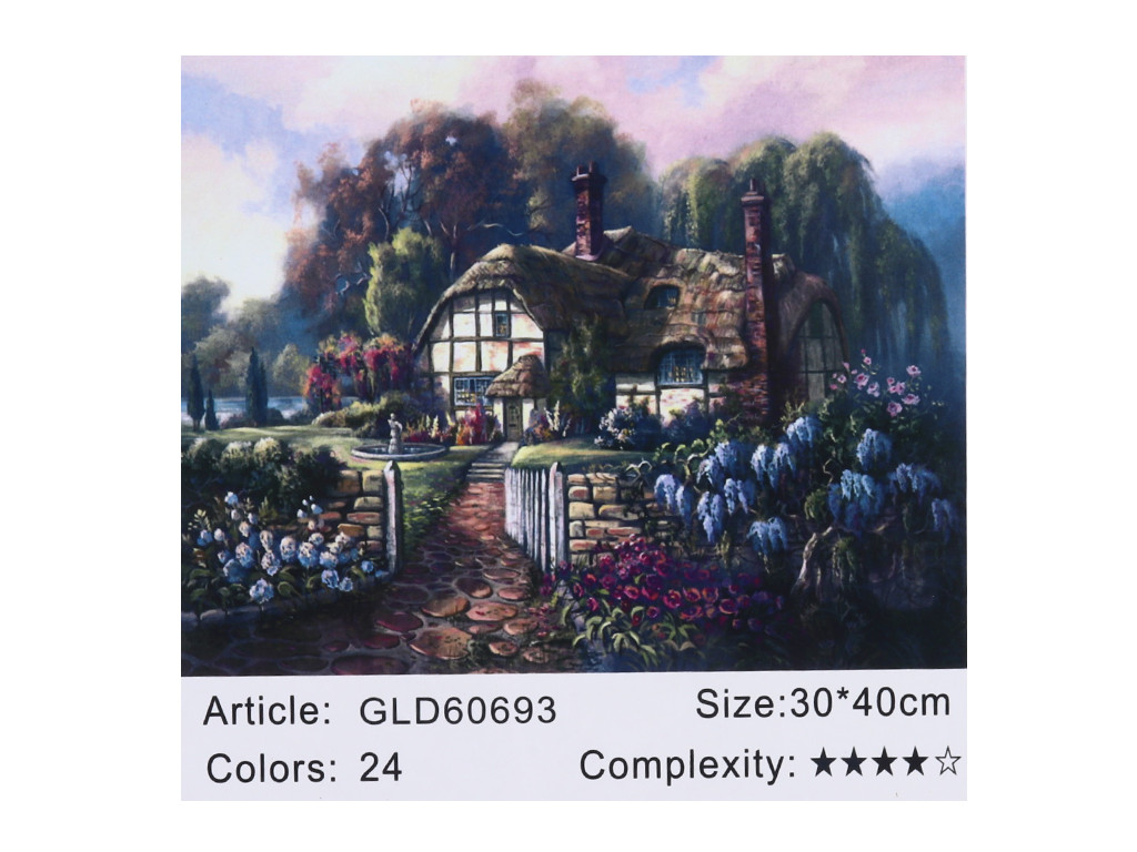 Алмазна мозаїка Josef Otten 30*40 Заміський будинок (полотно на рамі), 60693