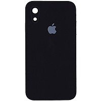 Чехол Silicone Case iPhone XR Black (18) Square Border