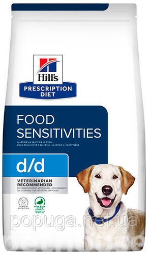 Hill's PD Canine D/D Duck & Rice корм для собак, 1,5 кг
