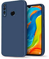 Силіконовий чохол HardCorner Huawei P30 Lite (з мікрофіброю) Blue
