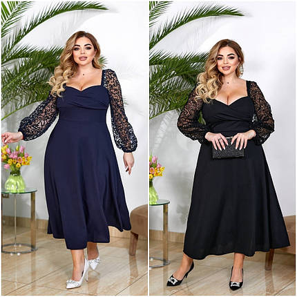 Святкова сукня довга розміри батал, фото 1