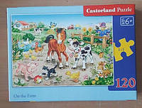 УЦІНКА! CASTORLAND PUZZLE 120 MIDI. ON THE FARM / На фермі