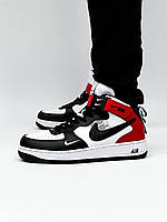 Кроссовки Nike Air Force Mid Utility Black White Red 44 размер