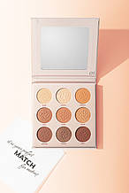 BG904 Палетка тіней для повік Match 9 colors Bogenia №001 Allure