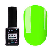 Гель-лак Kira Nails №124 (салатовый, неоновый), 6 мл