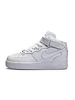 Кроссовки Nike Air Force 1 High All White Fur 36 размер 37