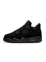 Кроссовки Nike Air Jordan 4 Retro All Black Matte Fur 41