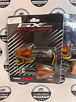 Повороти "стріла" чорні 5514 оранжеве скло (пара)