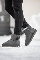 Ugg Mini Bailey Button Grey v2