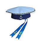 Дитяче ігрове вбрання "Моряк міні" безкозирка та комір 4-8 років / Костюм моряка для фотосесій та свят, фото 6