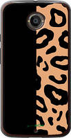 Чехол на Motorola Moto X2 Пятна леопарда "4269u-372-18101"