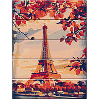 Картина по номерам по дереву "Париж" 30х40 см