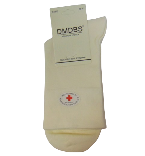 Шкарпетки з компресійним ефектом Dmdbs 2310 36-41 молочні, фото 1