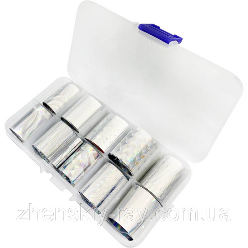 Набір фольги для дизайну нігтів 10 шт.