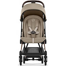 Cybex Coya Cozy Beige шасі rosegold прогулянкова коляска, фото 4