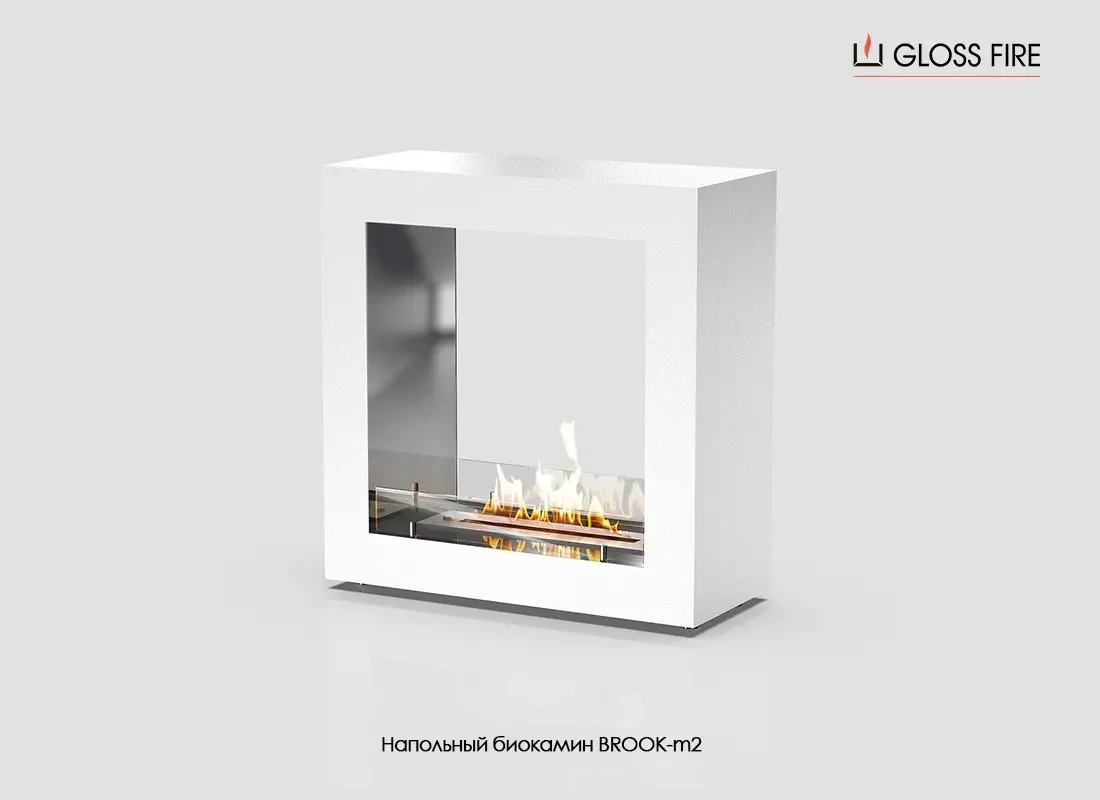 Підлоговий біокамін Brook-m2-300 GlossFire GIF
