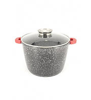 Каструля А-плюс Кругла з мармуровим покриттям 28см, 10,9Л (1515)