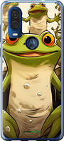 Чехол на Motorola One Vision Веселая жаба "5658u-1782-18101"