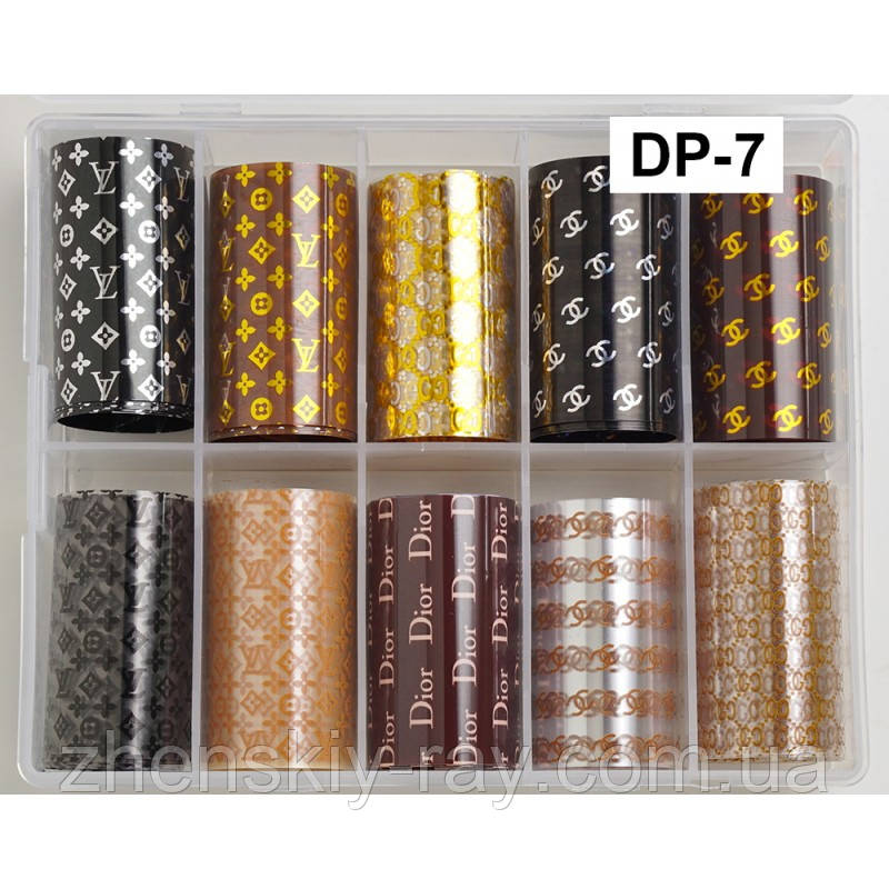 Набір фольги для дизайну нігтів 10 шт.