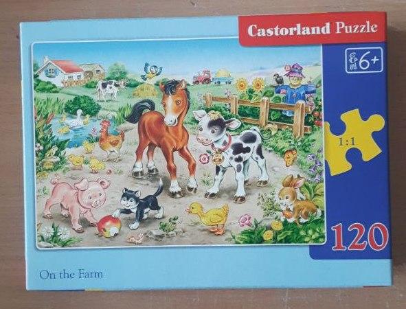 УЦІНКА! CASTORLAND PUZZLE 120 MIDI. ON THE FARM / На фермі