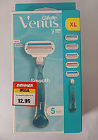 Набор для бритья женский Gillette Venus 3 (Станок + 5 картриджей)