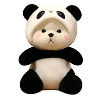 Детская игрушка-антистресс мишка в капюшоне панды, 80 см