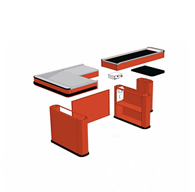 Касовий бокс UNO-OPTIMA з транспортерною стрічкою