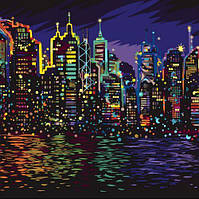 Картина по номерам "Огни ночного города"