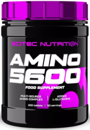 Кращі комплексні амінокислоти в порошку Scitec Amino 5600 200 таб Топ продажів