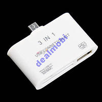 Mikro USB OTG Картридер Card Reader SD, MMC, TF