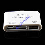 Mikro USB OTG Картридер Card Reader SD, MMC, TF, фото 4