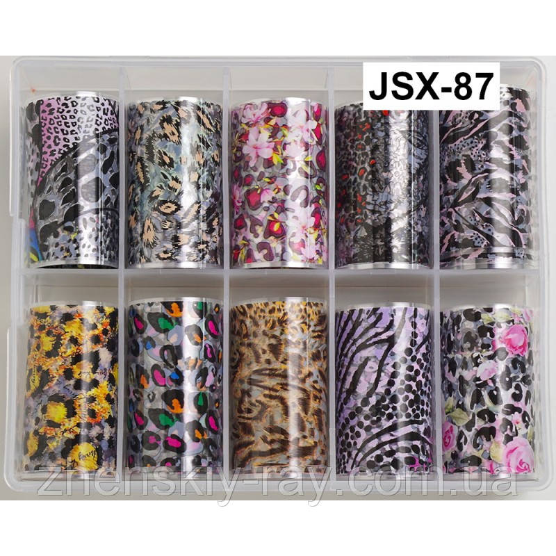 Набір фольги для дизайну нігтів 10 шт.