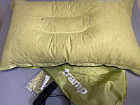 Надувна подушка Туристична Самонадувна подушка для сну Подушка самонадувна зелена Трамп