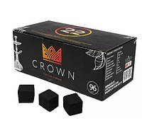 Уголь кокосовый для кальяна Crown Kaloud (Краун Калауд), 1 кг УГОЛЬ КОКОСОВЫЙ CROWN 22 (КРАУН 22) (96 КУБИКОВ)