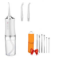 Ирригатор Portable Oral Irrigator + Подарок Набор для чистки ушей / Портативный ирригатор