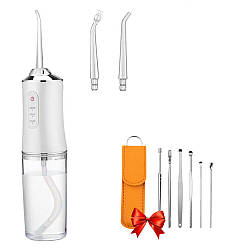 Іригатор Portable Oral Irrigator + Подарунок Набір для чищення вух / Портативний іригатор