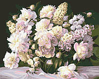 Картина по номерам Нежный букет цветов Картины раскраски по номерам цветы 40х50 Роспись по номерам Origami