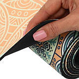 Замшевий двошаровий килимок для йоги 183x61x0.3 см Record FI-5662-15, фото 6