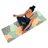 Замшевий двошаровий килимок для йоги 183x61x0.3 см Record FI-5662-15, фото 8