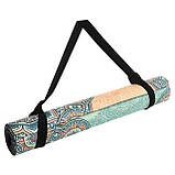 Замшевий двошаровий килимок для йоги 183x61x0.3 см Record FI-5662-15, фото 9